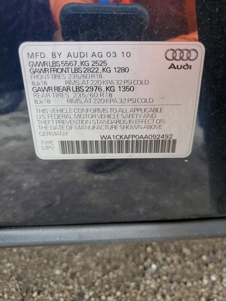 Photo 12 VIN: WA1CKAFP0AA092492 - AUDI Q5 