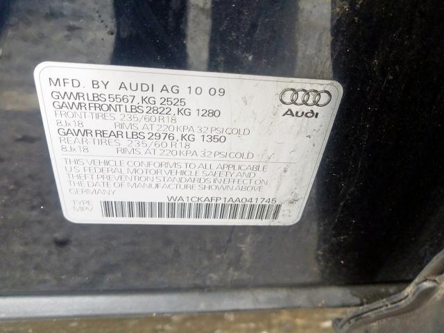 Photo 9 VIN: WA1CKAFP1AA041745 - AUDI Q5 PREMIUM 