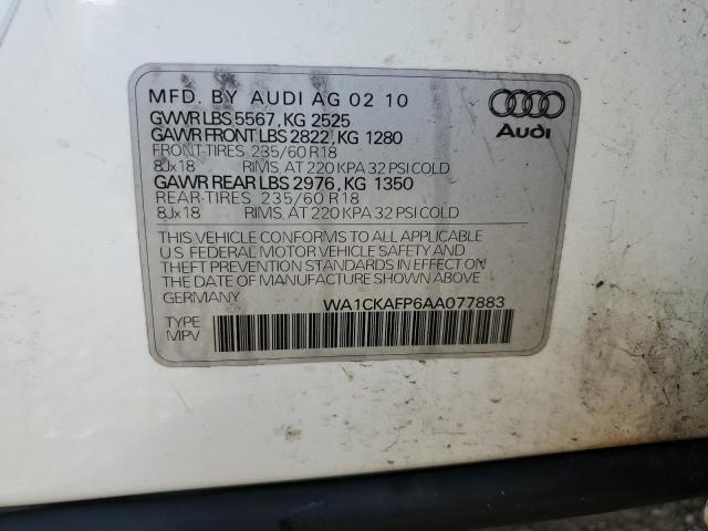 Photo 13 VIN: WA1CKAFP6AA077883 - AUDI Q5 