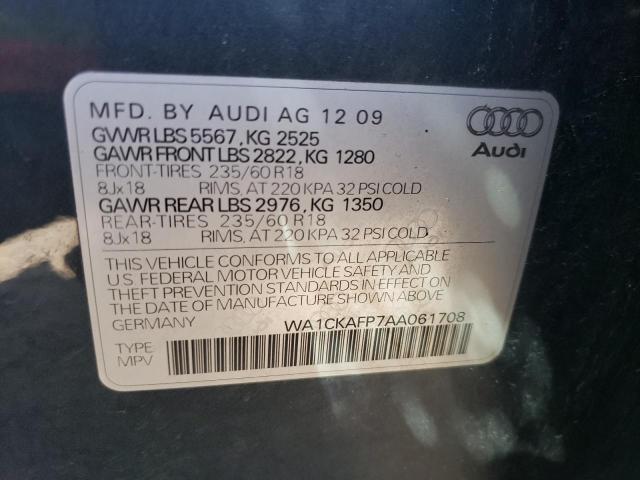 Photo 12 VIN: WA1CKAFP7AA061708 - AUDI Q5 PREMIUM 