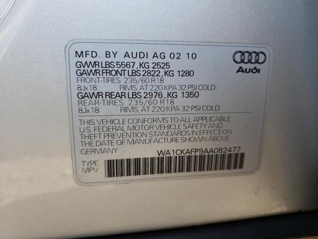 Photo 9 VIN: WA1CKAFP9AA082477 - AUDI Q5 PREMIUM 