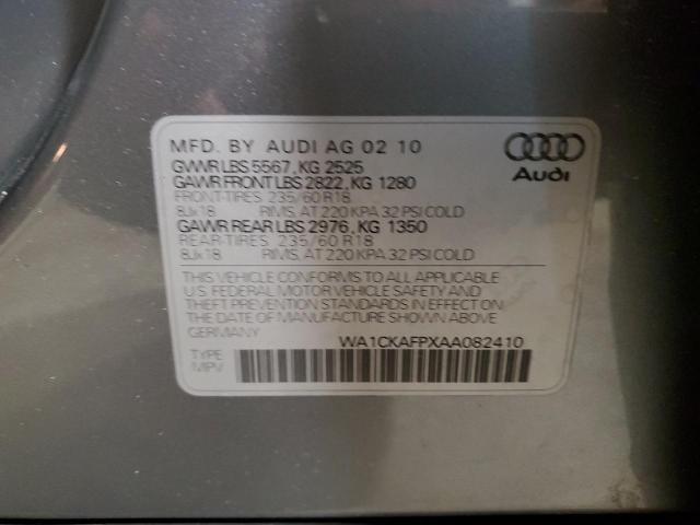 Photo 12 VIN: WA1CKAFPXAA082410 - AUDI Q5 