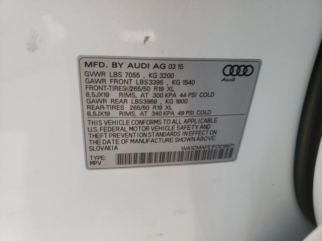 Photo 9 VIN: WA1CMAFE1FD019971 - AUDI Q7 TDI PRE 