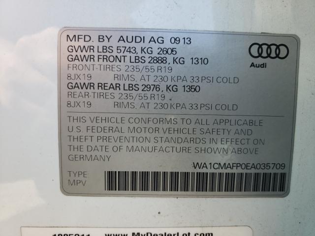 Photo 9 VIN: WA1CMAFP0EA035709 - AUDI Q5 