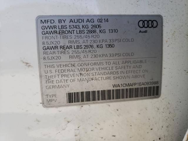 Photo 9 VIN: WA1CMAFP1EA093988 - AUDI Q5 