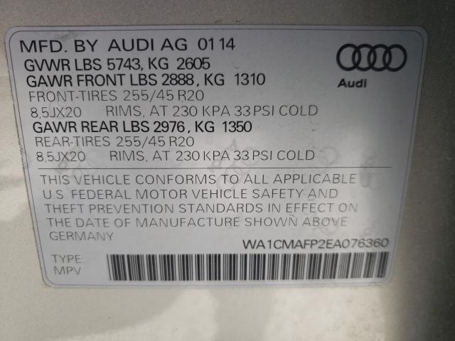 Photo 9 VIN: WA1CMAFP2EA076360 - AUDI Q5 