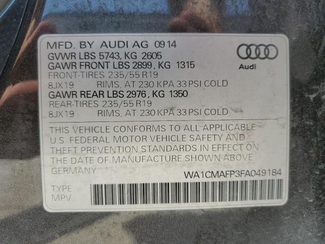 Photo 13 VIN: WA1CMAFP3FA049184 - AUDI Q5 TDI PRE 