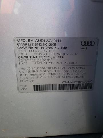 Photo 11 VIN: WA1CMAFP5EA073405 - AUDI Q5 