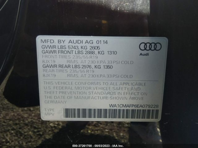 Photo 8 VIN: WA1CMAFP6EA079228 - AUDI Q5 