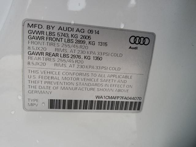 Photo 9 VIN: WA1CMAFP7FA044070 - AUDI Q5 TDI PRE 