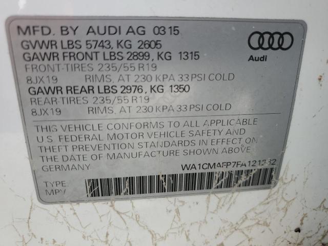 Photo 9 VIN: WA1CMAFP7FA121262 - AUDI Q5 TDI PRE 