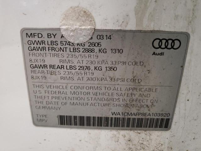 Photo 12 VIN: WA1CMAFP8EA103920 - AUDI Q5 