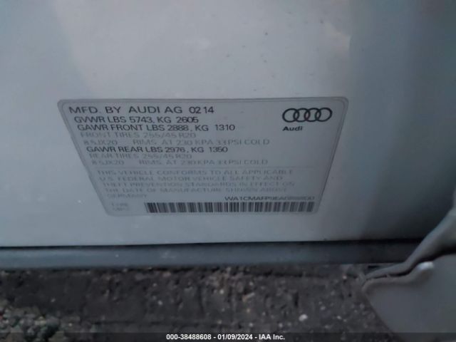 Photo 8 VIN: WA1CMAFP9EA088800 - AUDI Q5 