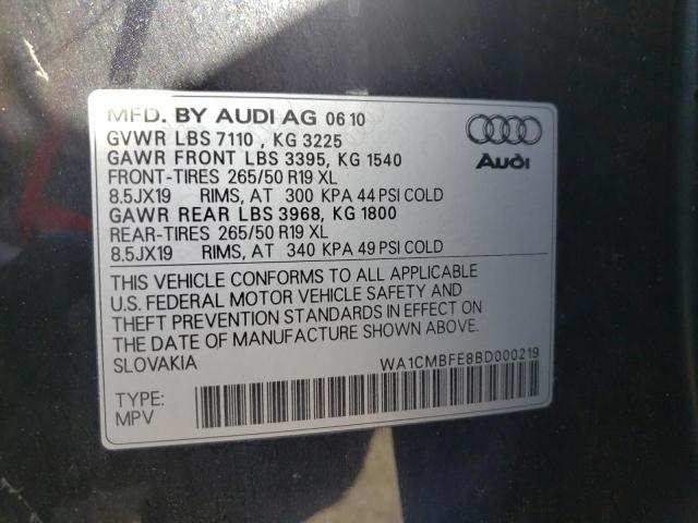 Photo 9 VIN: WA1CMBFE8BD000219 - AUDI Q7 PREMIUM 