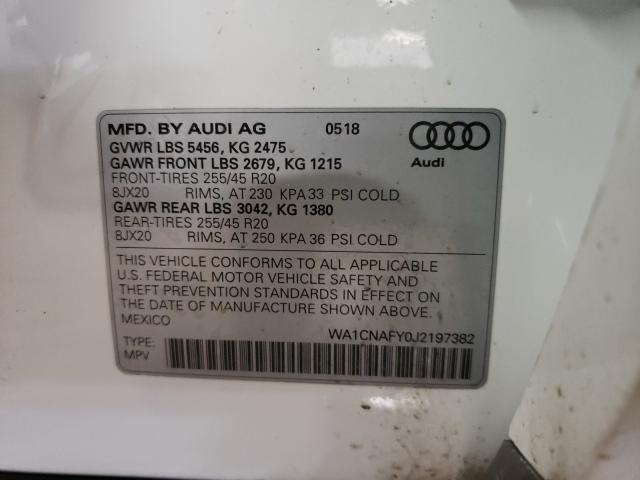 Photo 9 VIN: WA1CNAFY0J2197382 - AUDI Q5 