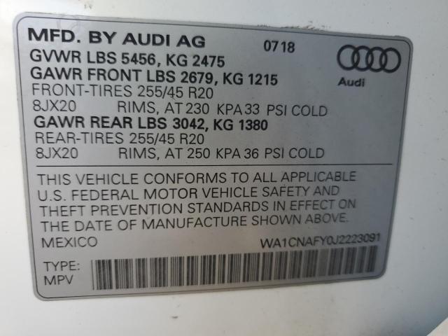 Photo 12 VIN: WA1CNAFY0J2223091 - AUDI Q5 PRESTIG 