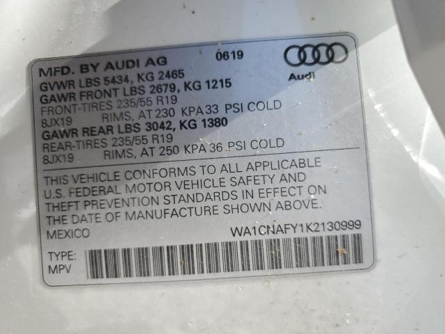 Photo 11 VIN: WA1CNAFY1K2130999 - AUDI Q5 