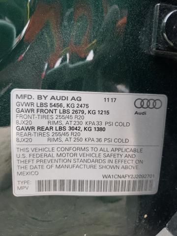 Photo 9 VIN: WA1CNAFY2J2092701 - AUDI Q5 PRESTIG 