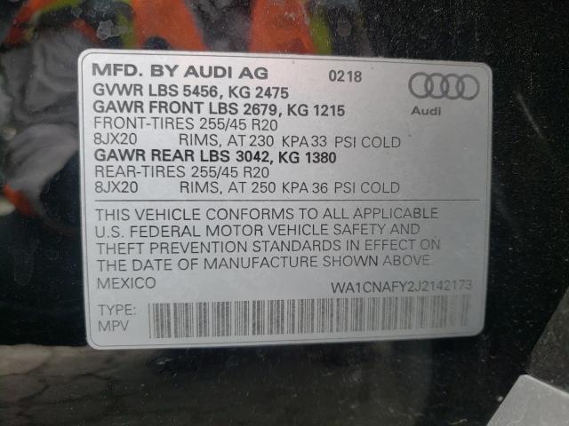 Photo 9 VIN: WA1CNAFY2J2142173 - AUDI Q5 PRESTIG 