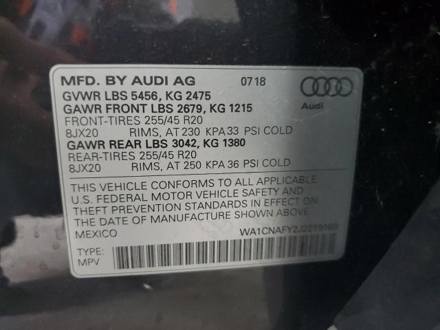 Photo 12 VIN: WA1CNAFY2J2219169 - AUDI Q5 PRESTIG 