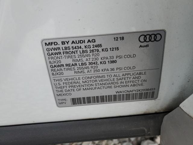 Photo 12 VIN: WA1CNAFY2K2036453 - AUDI Q5 PRESTIG 