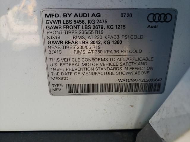 Photo 11 VIN: WA1CNAFY2L2093642 - AUDI Q5 PRESTIG 