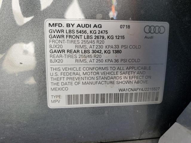 Photo 11 VIN: WA1CNAFY4J2215527 - AUDI Q5 PRESTIG 