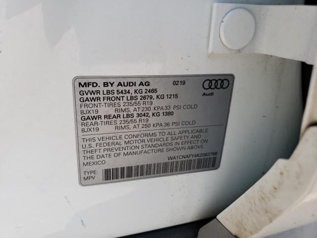 Photo 12 VIN: WA1CNAFY4K2063766 - AUDI Q5 PRESTIG 