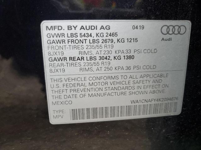 Photo 9 VIN: WA1CNAFY4K2094676 - AUDI Q5 PRESTIG 