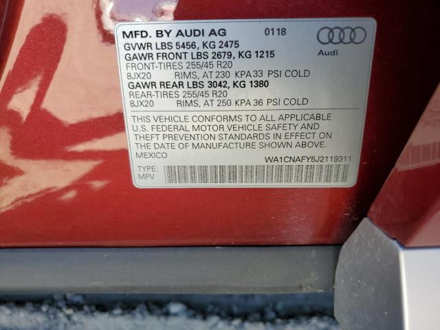 Photo 11 VIN: WA1CNAFY5J2119311 - AUDI Q5 PRESTIG 