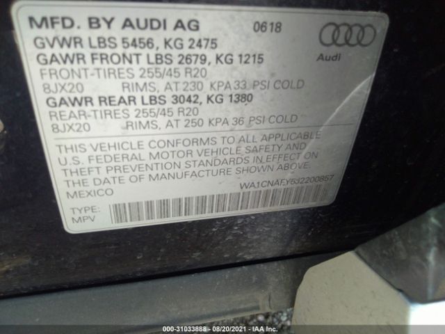 Photo 8 VIN: WA1CNAFY5J2200857 - AUDI Q5 