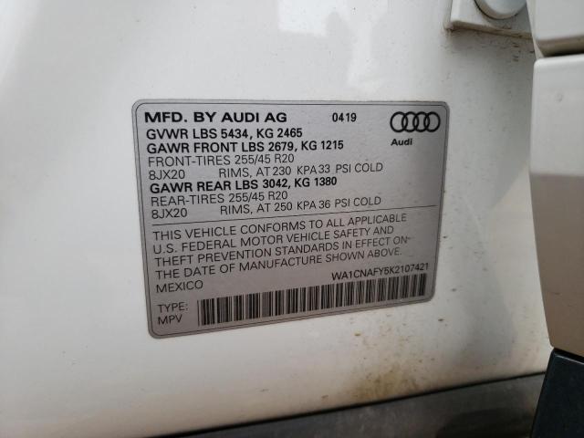 Photo 12 VIN: WA1CNAFY5K2107421 - AUDI Q5 PRESTIG 