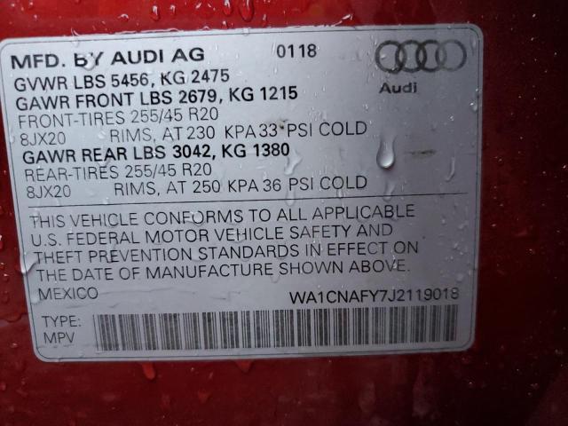 Photo 12 VIN: WA1CNAFY7J2119018 - AUDI Q5 PRESTIG 