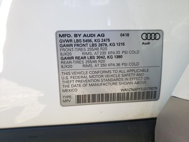 Photo 9 VIN: WA1CNAFY7J2170079 - AUDI Q5 