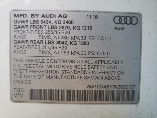 Photo 9 VIN: WA1CNAFY7K2022127 - AUDI Q5 PRESTIG 