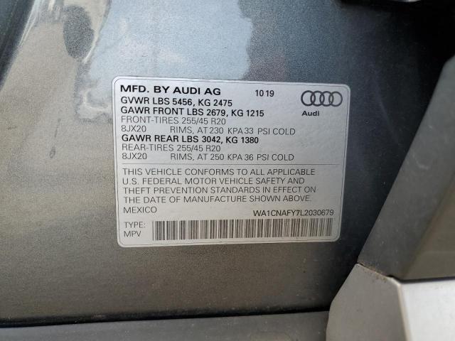 Photo 12 VIN: WA1CNAFY7L2030679 - AUDI Q5 PRESTIG 