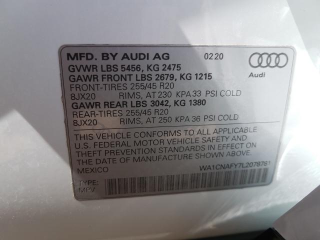 Photo 9 VIN: WA1CNAFY7L2078781 - AUDI Q5 PRESTIG 