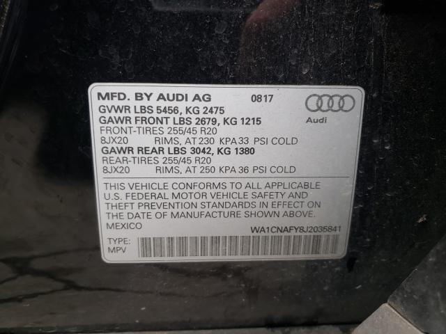 Photo 9 VIN: WA1CNAFY8J2035841 - AUDI Q5 