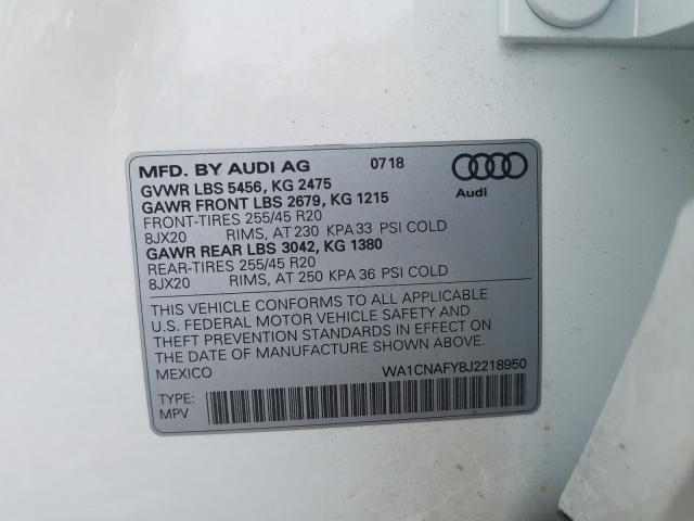 Photo 9 VIN: WA1CNAFY8J2218950 - AUDI Q5 PRESTIG 