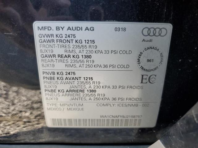 Photo 12 VIN: WA1CNAFY9J2158757 - AUDI Q5 PRESTIG 