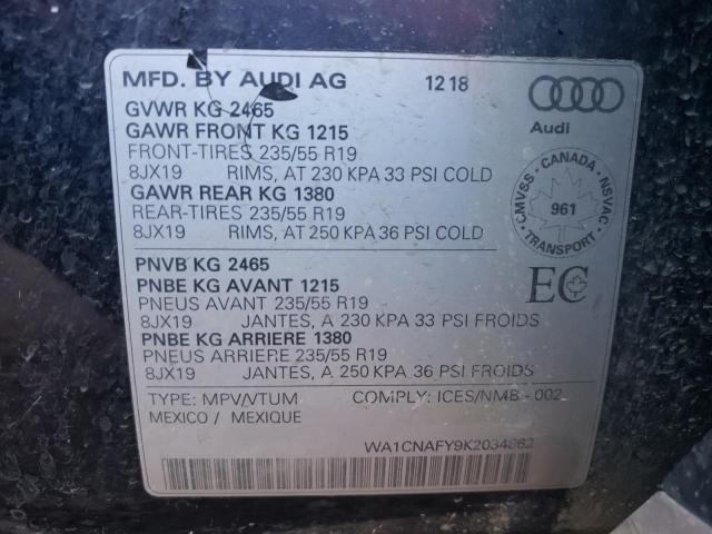 Photo 9 VIN: WA1CNAFY9K2034862 - AUDI Q5 PRESTIG 