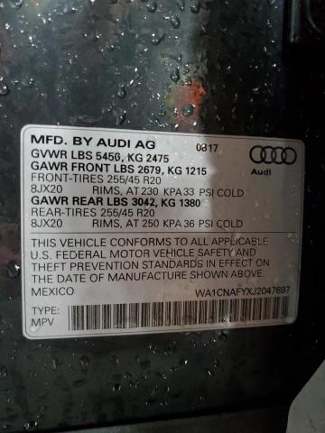 Photo 13 VIN: WA1CNAFYXJ2047697 - AUDI Q5 PRESTIG 