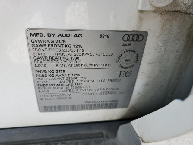 Photo 12 VIN: WA1CNAFYXJ2158833 - AUDI Q5 PRESTIG 