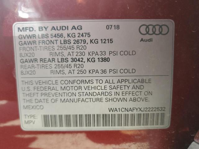 Photo 12 VIN: WA1CNAFYXJ2222532 - AUDI Q5 PRESTIG 