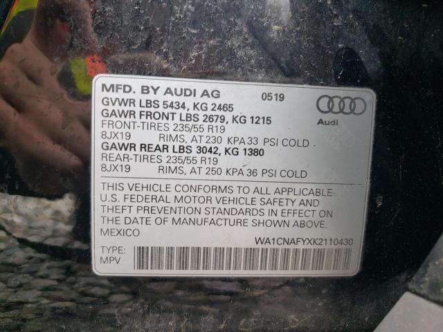 Photo 12 VIN: WA1CNAFYXK2110430 - AUDI Q5 PRESTIG 