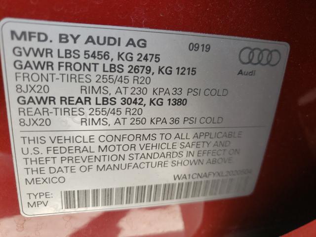 Photo 9 VIN: WA1CNAFYXL2020504 - AUDI Q5 