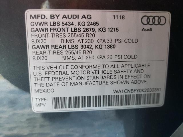 Photo 9 VIN: WA1CNBFY0K2030351 - AUDI Q5 PRESTIG 