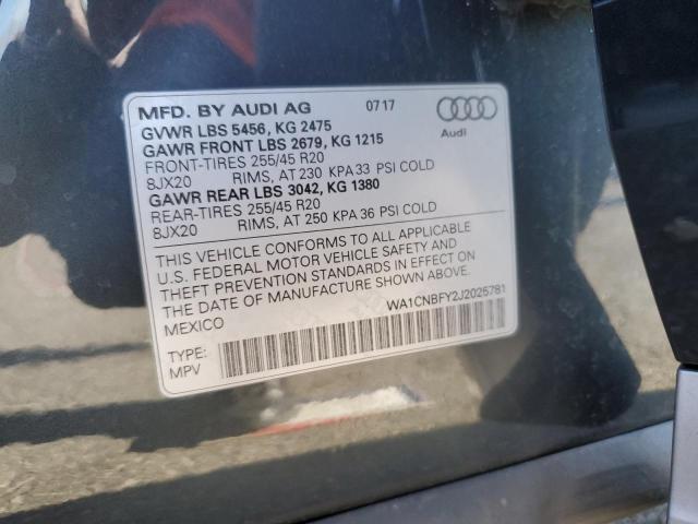 Photo 13 VIN: WA1CNBFY2J2025781 - AUDI Q5 