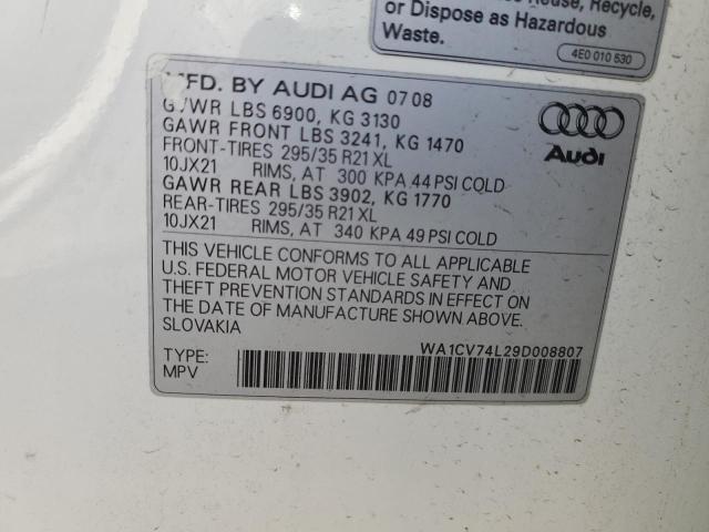 Photo 12 VIN: WA1CV74L29D008807 - AUDI Q7 