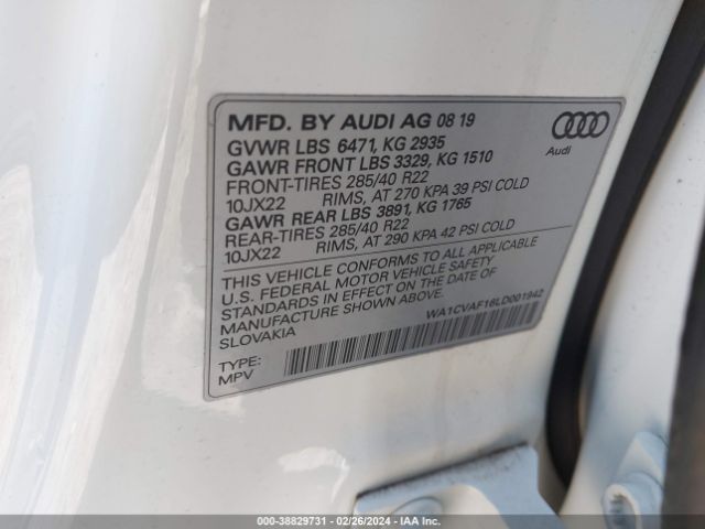 Photo 8 VIN: WA1CVAF16LD001942 - AUDI Q8 